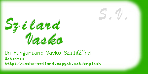 szilard vasko business card